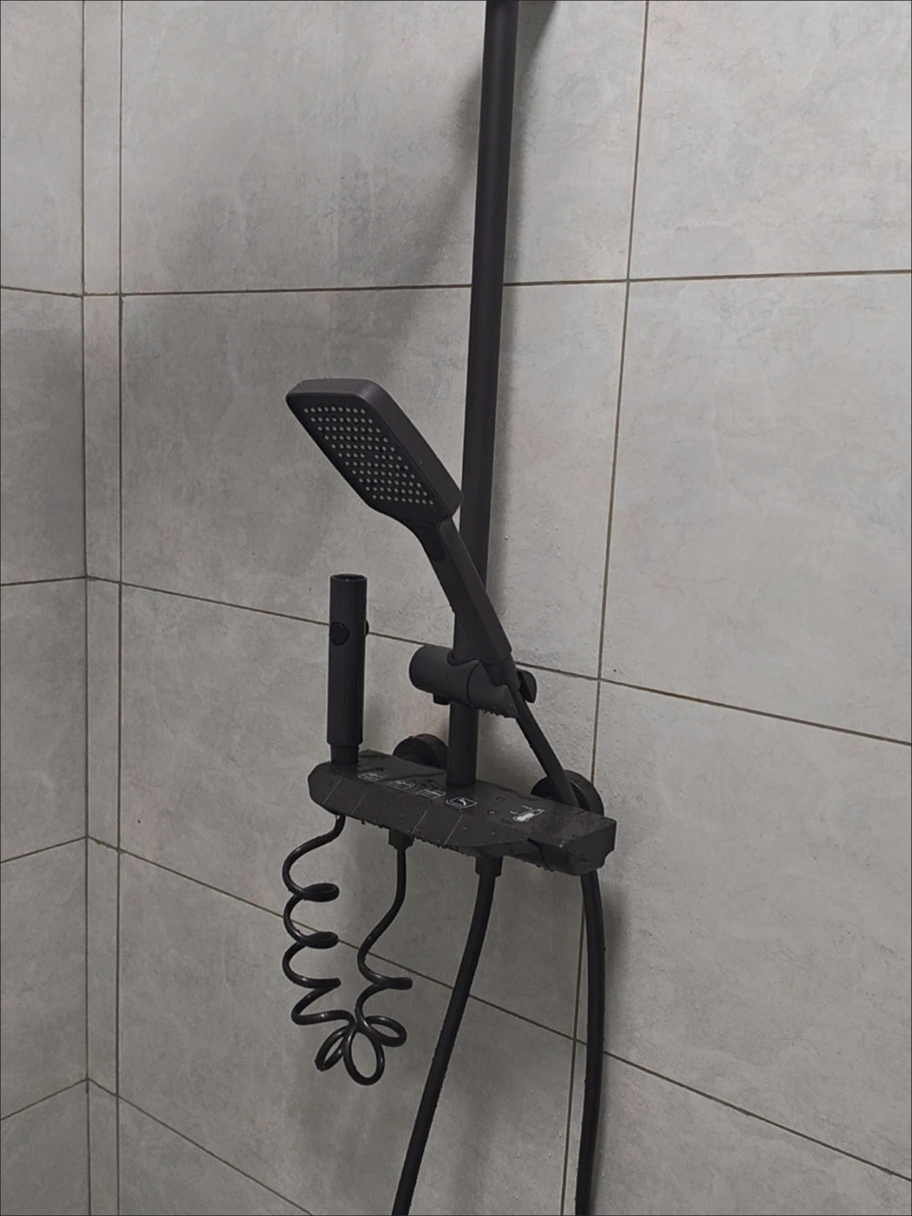 Ensemble de pommeau de douche en cuivre véritable